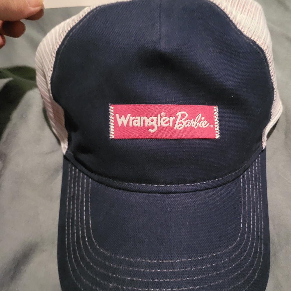 Wrangler Barbie Navy and Pink Trucker Hat